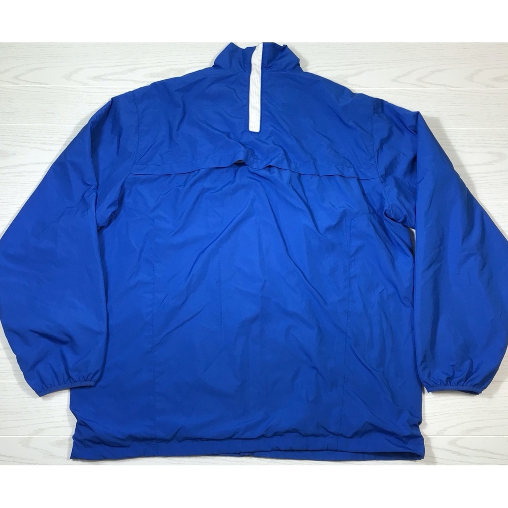 Nike Dri-Fit Windbreaker Jacket Men XXLT Blue Lined Full Zip Vented Zip Pockets - Picture 2 of 16